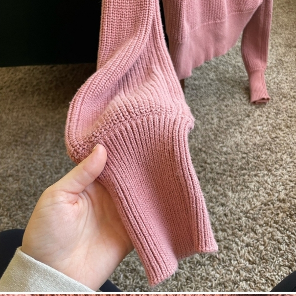 Varley Mentone Rose pink half zip sweater - Picture 4 of 6